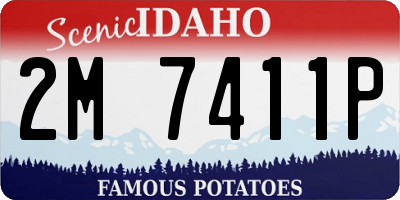 ID license plate 2M7411P
