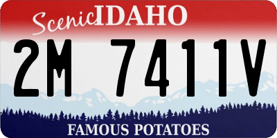 ID license plate 2M7411V