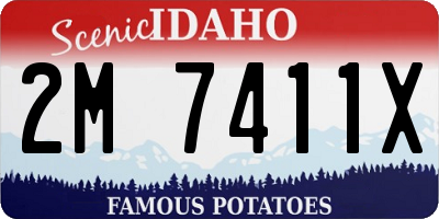 ID license plate 2M7411X