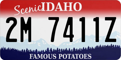 ID license plate 2M7411Z