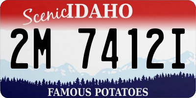 ID license plate 2M7412I