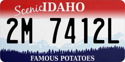 ID license plate 2M7412L