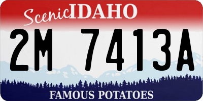 ID license plate 2M7413A