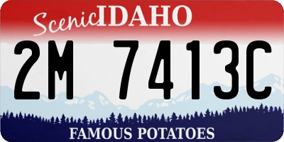ID license plate 2M7413C