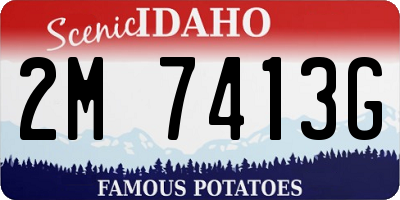 ID license plate 2M7413G
