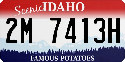 ID license plate 2M7413H