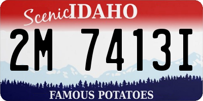 ID license plate 2M7413I
