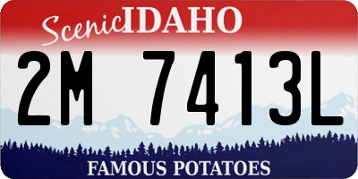 ID license plate 2M7413L