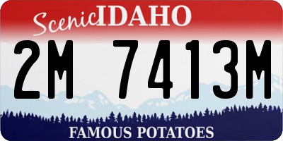 ID license plate 2M7413M