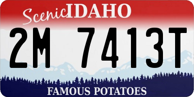 ID license plate 2M7413T