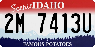 ID license plate 2M7413U