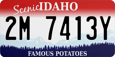 ID license plate 2M7413Y