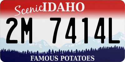 ID license plate 2M7414L