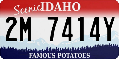 ID license plate 2M7414Y