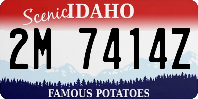 ID license plate 2M7414Z