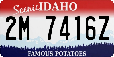 ID license plate 2M7416Z
