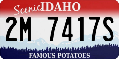 ID license plate 2M7417S