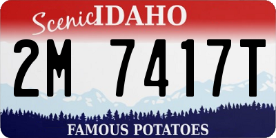 ID license plate 2M7417T