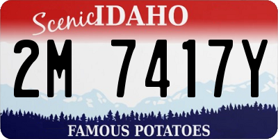 ID license plate 2M7417Y