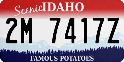 ID license plate 2M7417Z