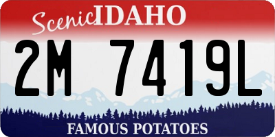 ID license plate 2M7419L