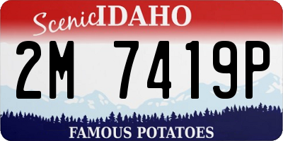 ID license plate 2M7419P