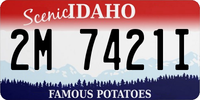 ID license plate 2M7421I