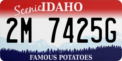 ID license plate 2M7425G