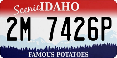 ID license plate 2M7426P