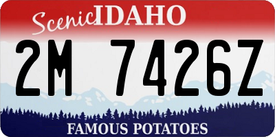 ID license plate 2M7426Z