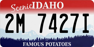 ID license plate 2M7427I