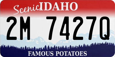 ID license plate 2M7427Q