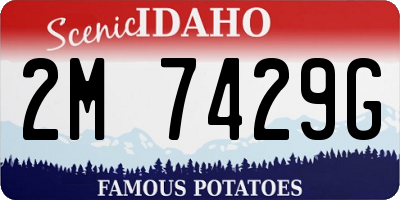 ID license plate 2M7429G