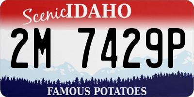 ID license plate 2M7429P