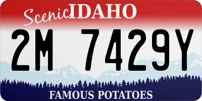 ID license plate 2M7429Y