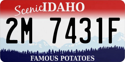 ID license plate 2M7431F