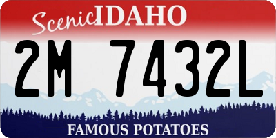 ID license plate 2M7432L