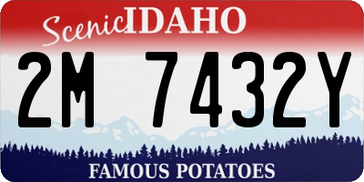 ID license plate 2M7432Y