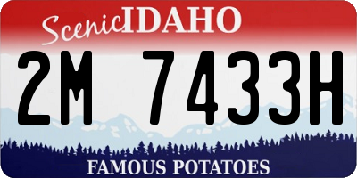 ID license plate 2M7433H