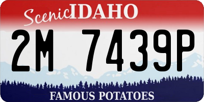 ID license plate 2M7439P