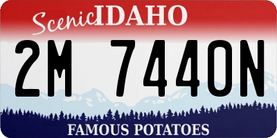 ID license plate 2M7440N