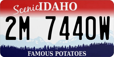ID license plate 2M7440W