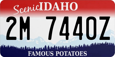ID license plate 2M7440Z