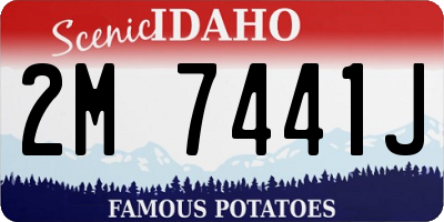 ID license plate 2M7441J