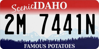 ID license plate 2M7441N
