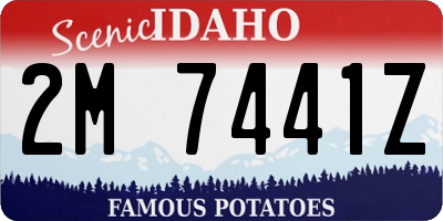 ID license plate 2M7441Z