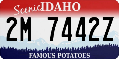 ID license plate 2M7442Z