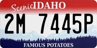 ID license plate 2M7445P