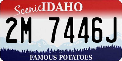ID license plate 2M7446J