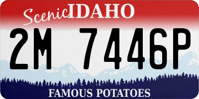 ID license plate 2M7446P
